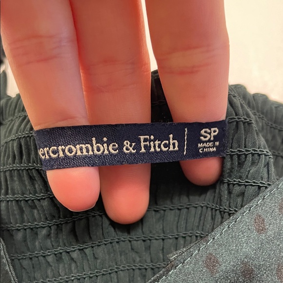 Abercrombie & Fitch Dark Green Midi Dress - Picture 4 of 5